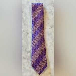 Gorgeous Purple & Orange Robert Talbott 100% silk tie. Excellent condition